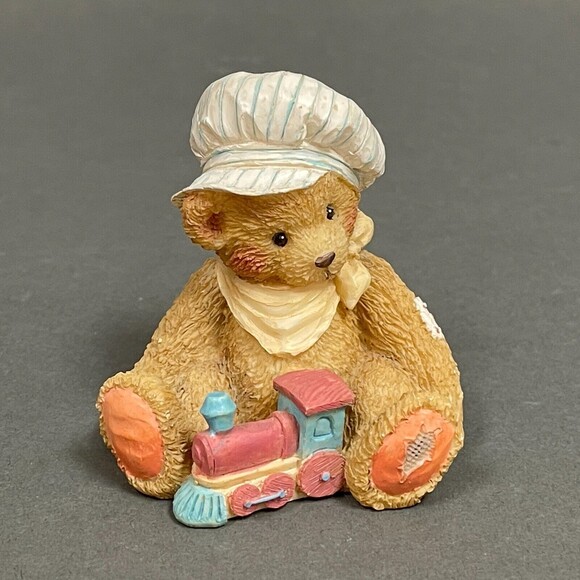 Hamilton Gifts Chuggin Along Thomas 1992 Decoration Bear Figure 3" tall - Picture 1 of 7